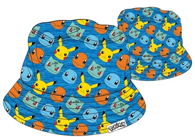 Kids Starter Pokemon Blue Bucket Hat 