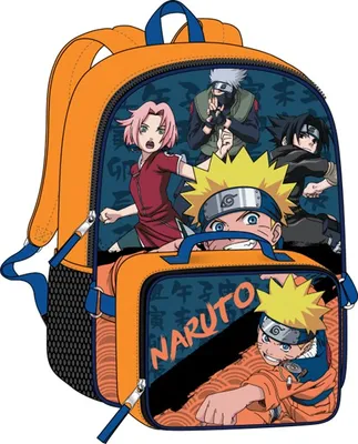 Naruto Kids Backpack with Lunch Bag 