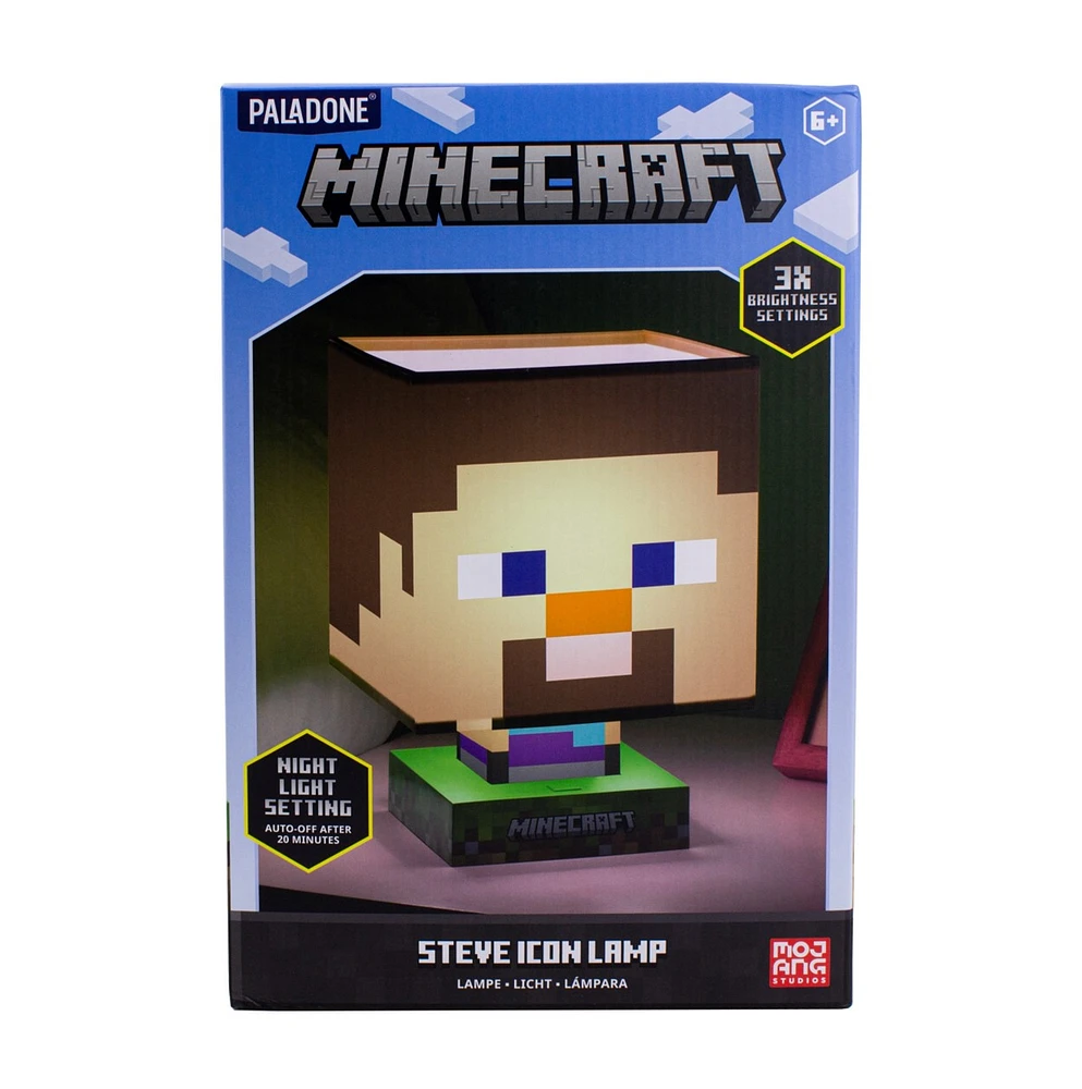 Minecraft Steve Icon Lamp 