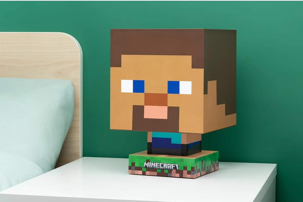 Minecraft Steve Icon Lamp 
