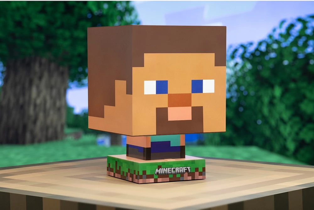 Minecraft Steve Icon Lamp 