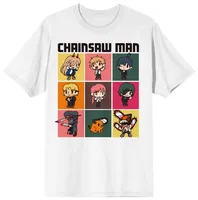 Chainsaw Man Chibi White Tee Size