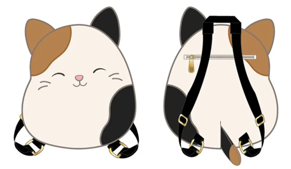 Squishmallows Plush Mini Backpack Cam the Calico Cat