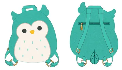 Squishmallows Winston the Owl Plush Backpack 