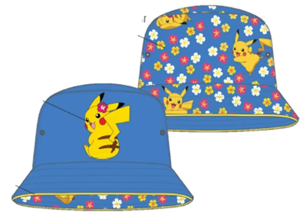 Pokémon Girls Pikachu Reversible Bucket Hat 