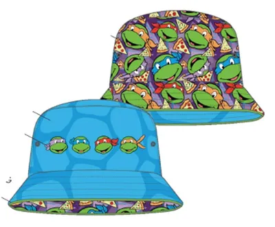 Boys Teenage Mutant Ninja Turtles Reversible Bucket Hat 
