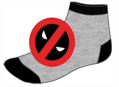 Mens Deadpool Quarter Socks 