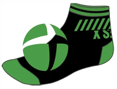 Mens Xbox Logo Quarter Socks 