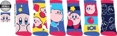 Kirby Kids Ankle Socks 6 Pack 