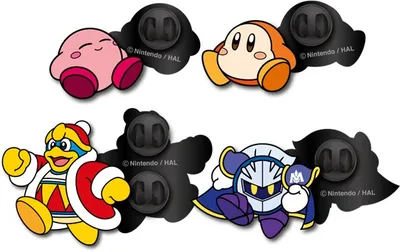 Kirby Characters Lapel Pin Set (4 Pack) 