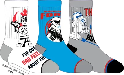 Kids Star Wars Stormtrooper Athletic Socks 3 Pack 