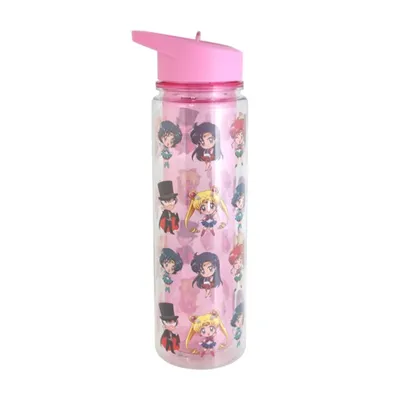Sailor Moon Water Bottle - Chibi Characters 
