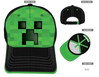 Minecraft Creeper Face Hat 