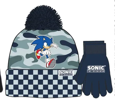 Sonic the Hedgehog Kids Hat & Gloves Set 