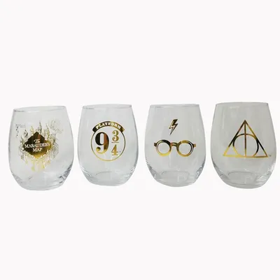 Harry Potter 4pc Glass Set 