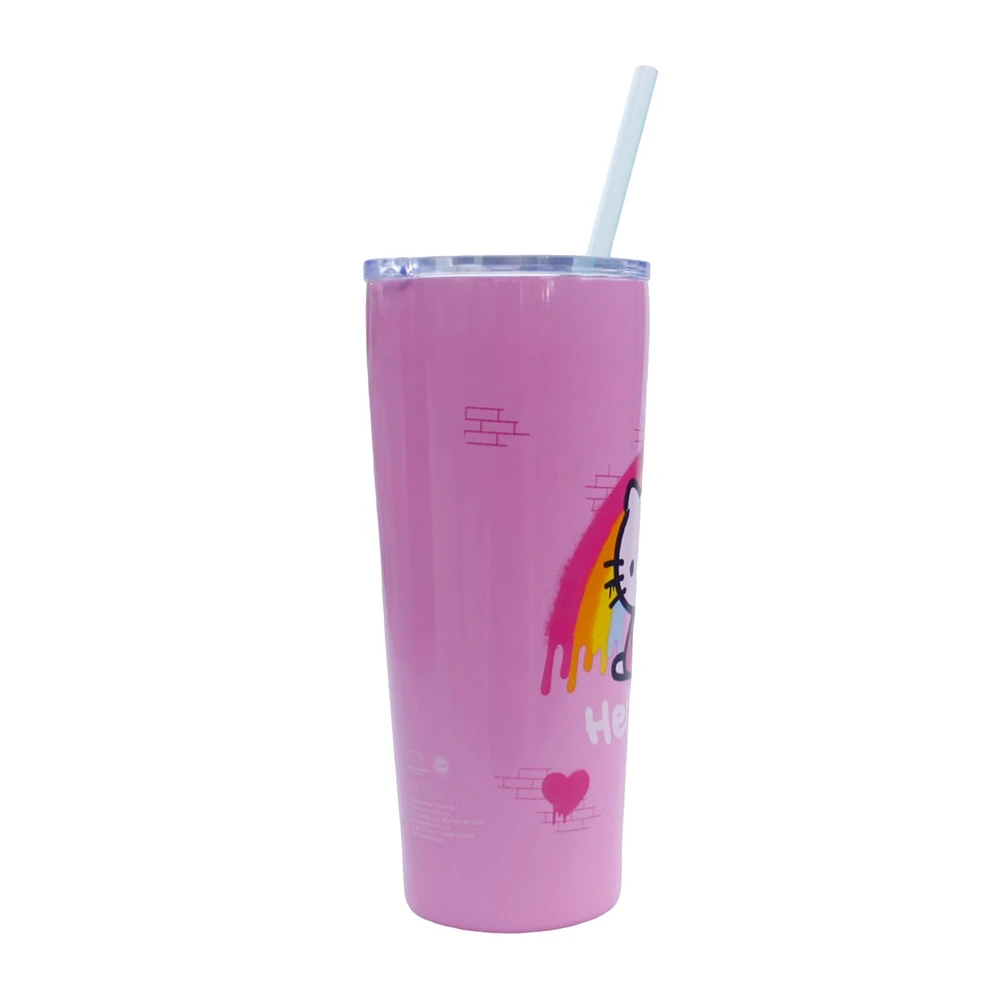 Hello Kitty Rainbow Metal Tumbler 