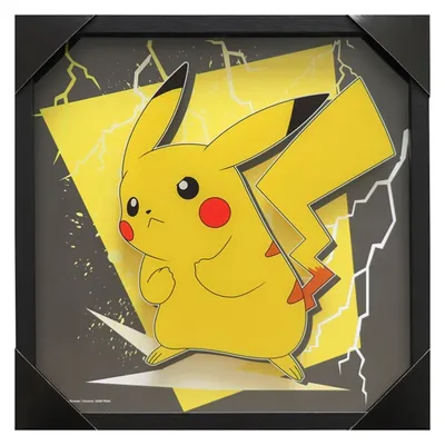 Pokémon Pikachu Lightning Wall Art 16x16 