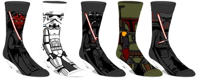 Star Wars - Empire Mens Crew Socks - 5pk 