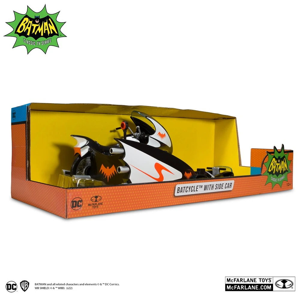 DC Retro Batman Classic TV Series: Batcycle with Side Car 