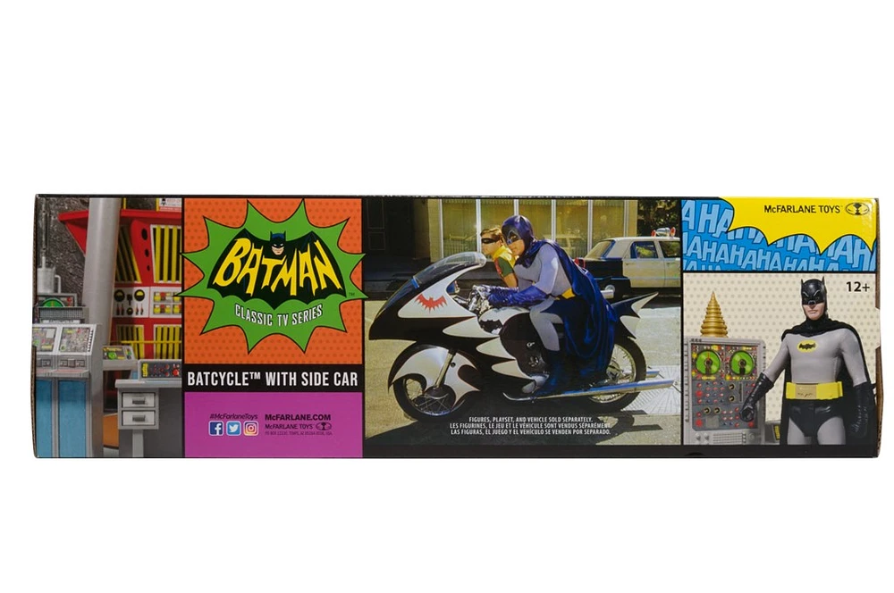 DC Retro Batman Classic TV Series: Batcycle with Side Car 