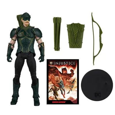 DC Direct Gaming: Injustice 2 - Green Arrow with Comic 7-Inch Action Figure 