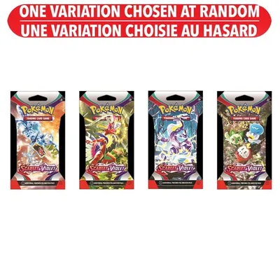 Pokémon Trading Card Game Scarlet & Violet Sleeved Booster – One Variation Chosen at Random