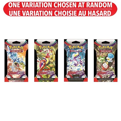 Pokémon Trading Card Game Scarlet & Violet Sleeved Booster (French) – One Variation Chosen at Random