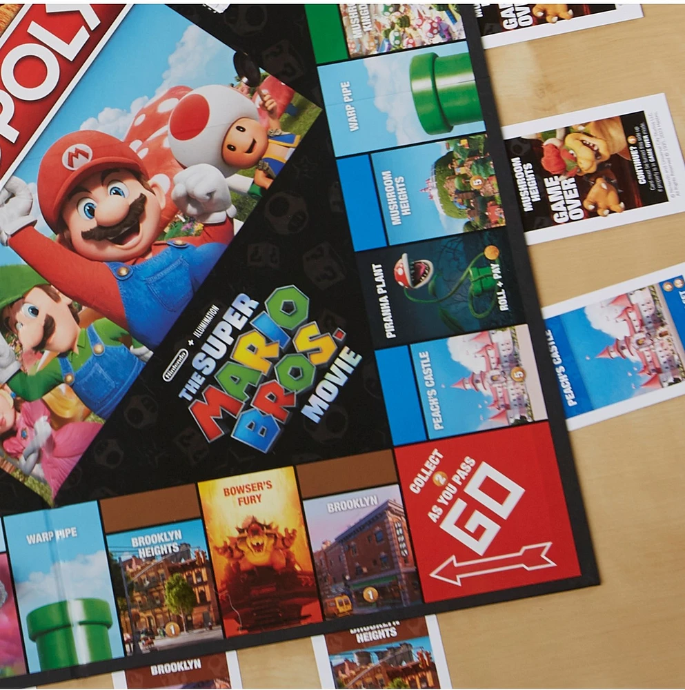 Monopoly The Super Mario Bros. Movie Edition Kids Board Game  