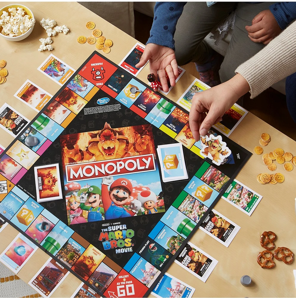 Monopoly The Super Mario Bros. Movie Edition Kids Board Game  