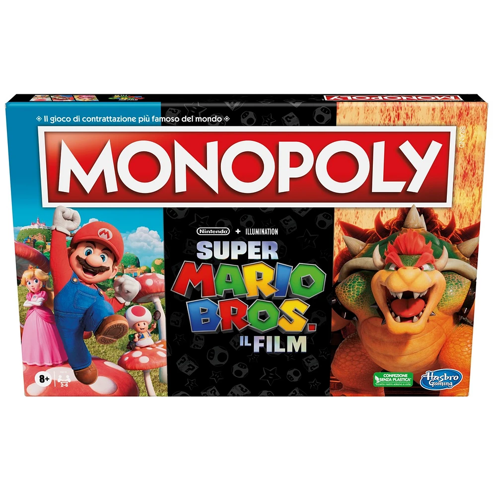 Monopoly The Super Mario Bros. Movie Edition Kids Board Game  
