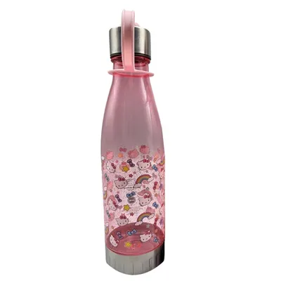 Hello Kitty Water Bottle with Lid Strip 