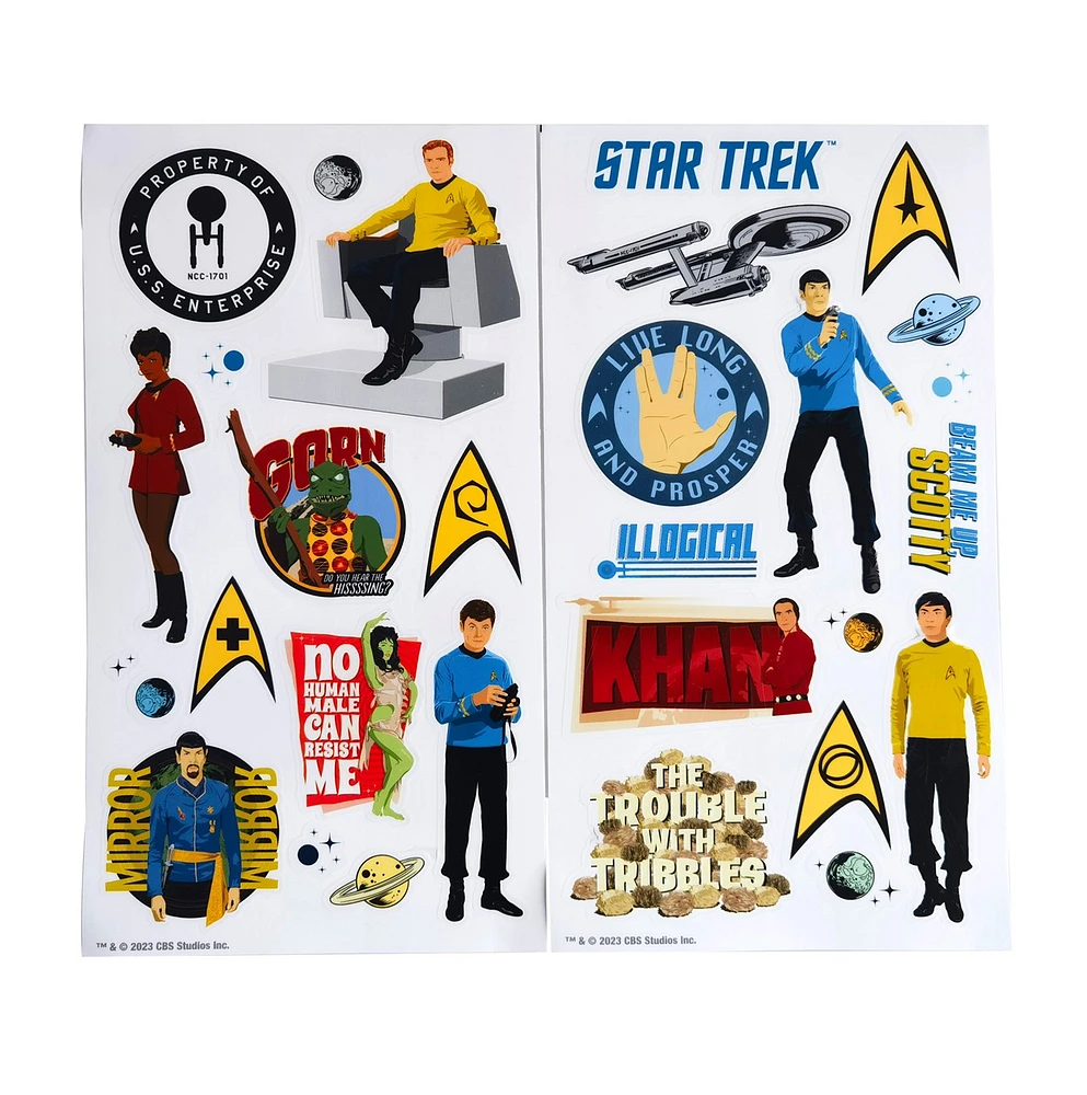 Bouteille Star Trek avec autocollants 