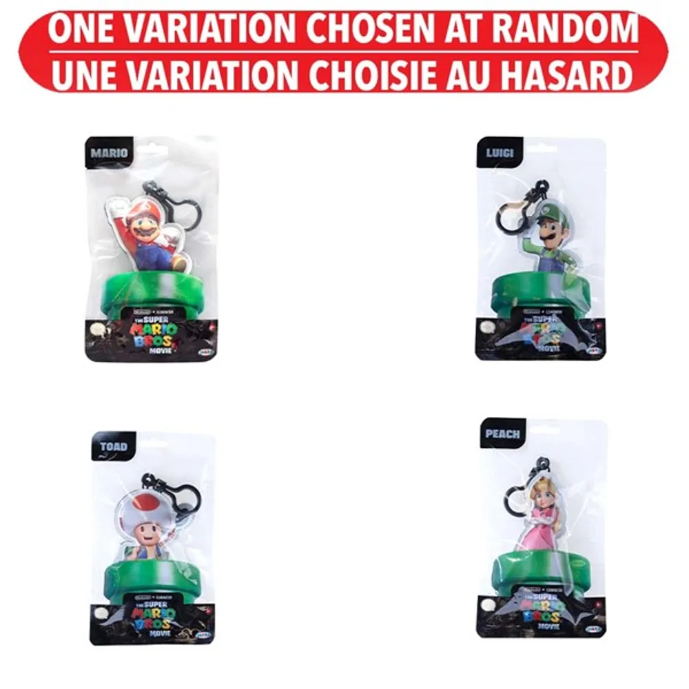 Super Mario Movie Hanger Plush Assorted – One Variation Chosen at Random