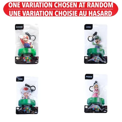 Super Mario Movie Hanger Plush Assorted – One Variation Chosen at Random