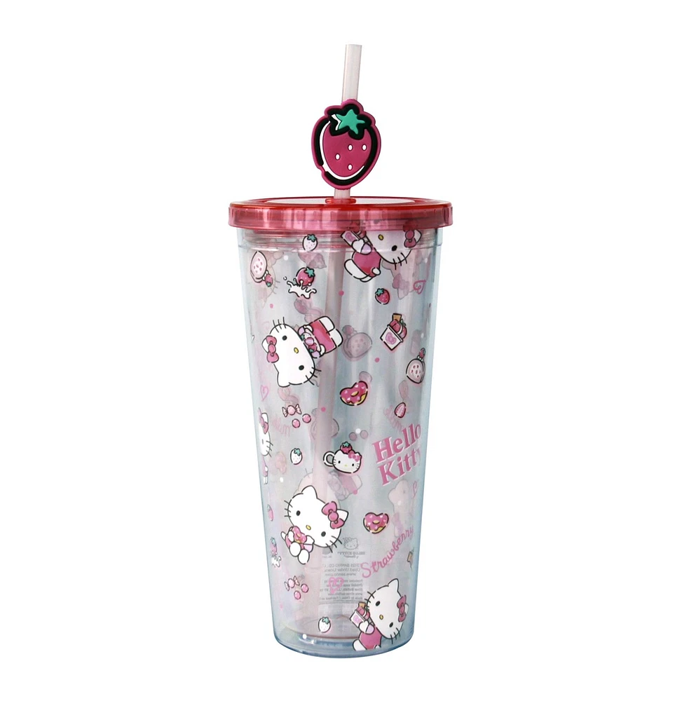 Hello Kitty Tumbler with Topper 