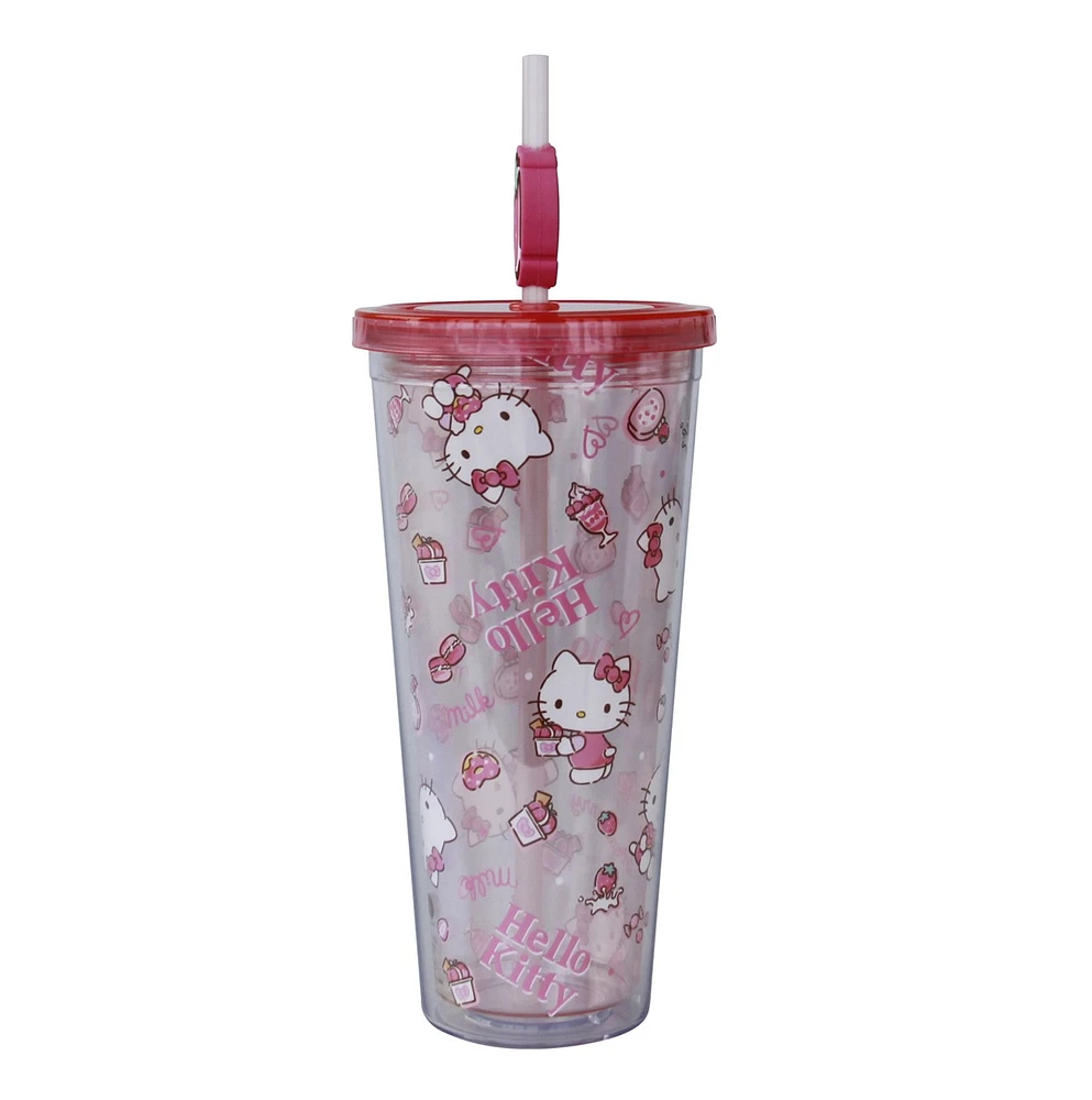 Hello Kitty Tumbler with Topper 