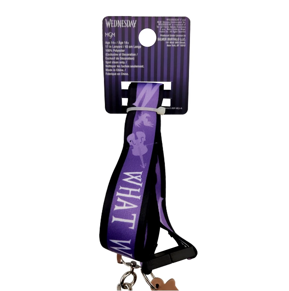 Wednesday Lanyard with Charm 