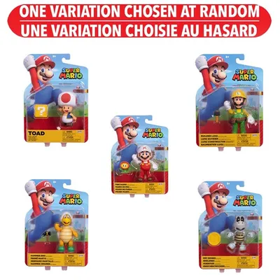 Nintendo Super Mario 4in Figures Wave 3 – One Variation Chosen at Random