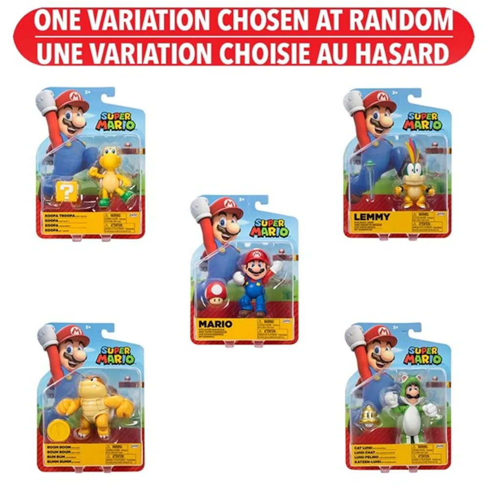 Nintendo Super Mario 4 Inch Figures Wave 33 – One Variation Chosen at Random