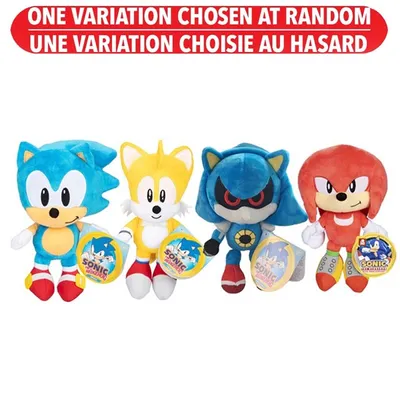 Sonic The Hedgehog 9in Plush  Wave 8 Assorted – One Variation Chosen at Random
