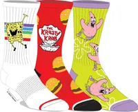 Mens SpongeBob Crew Socks - 3 pack 