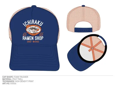 Naruto Ichiraku Ramen Shop Mens Hat 