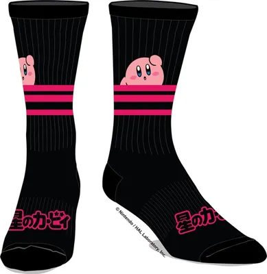 Kirby Black & Pink Socks 