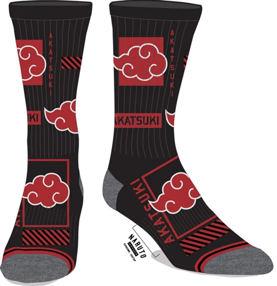 Naruto: Mens Cloud Crew Socks 