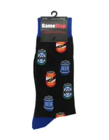 GameStop: Beer Cans Crew Socks 