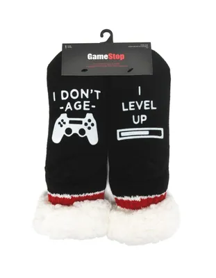 GameStop: Slipper Socks - "I Don't Age, I Level Up" 