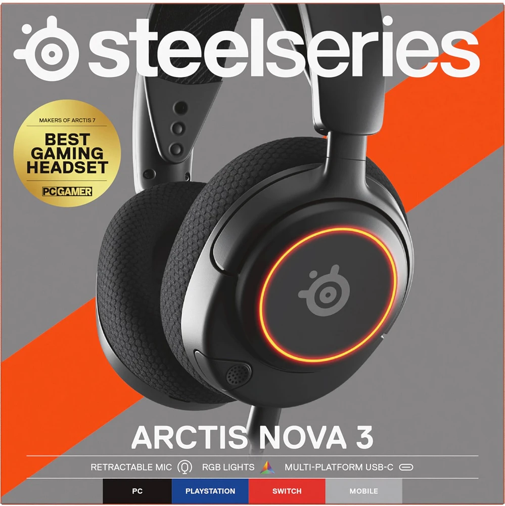 Steelseries Arctis Nova 3 Headset Black 