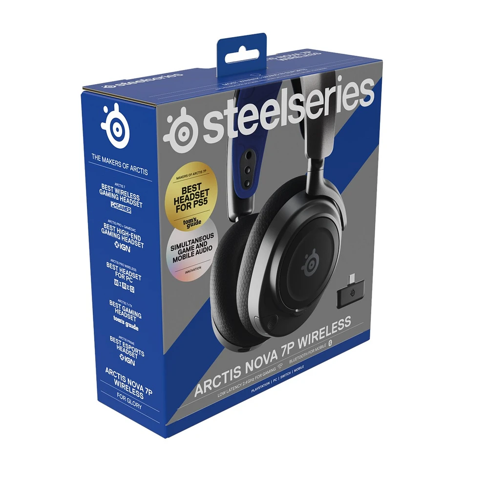 Steelseries Arctis Nova 7P Wireless Headset Noir 