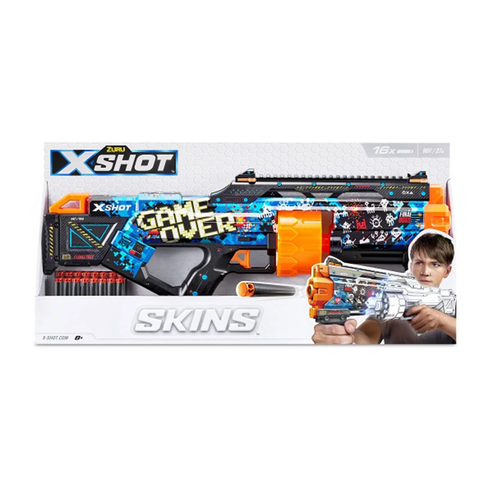 Zuru X-Shot Skins: Last Stand Dart Blaster, 16 Darts – One Variation Chosen at Random