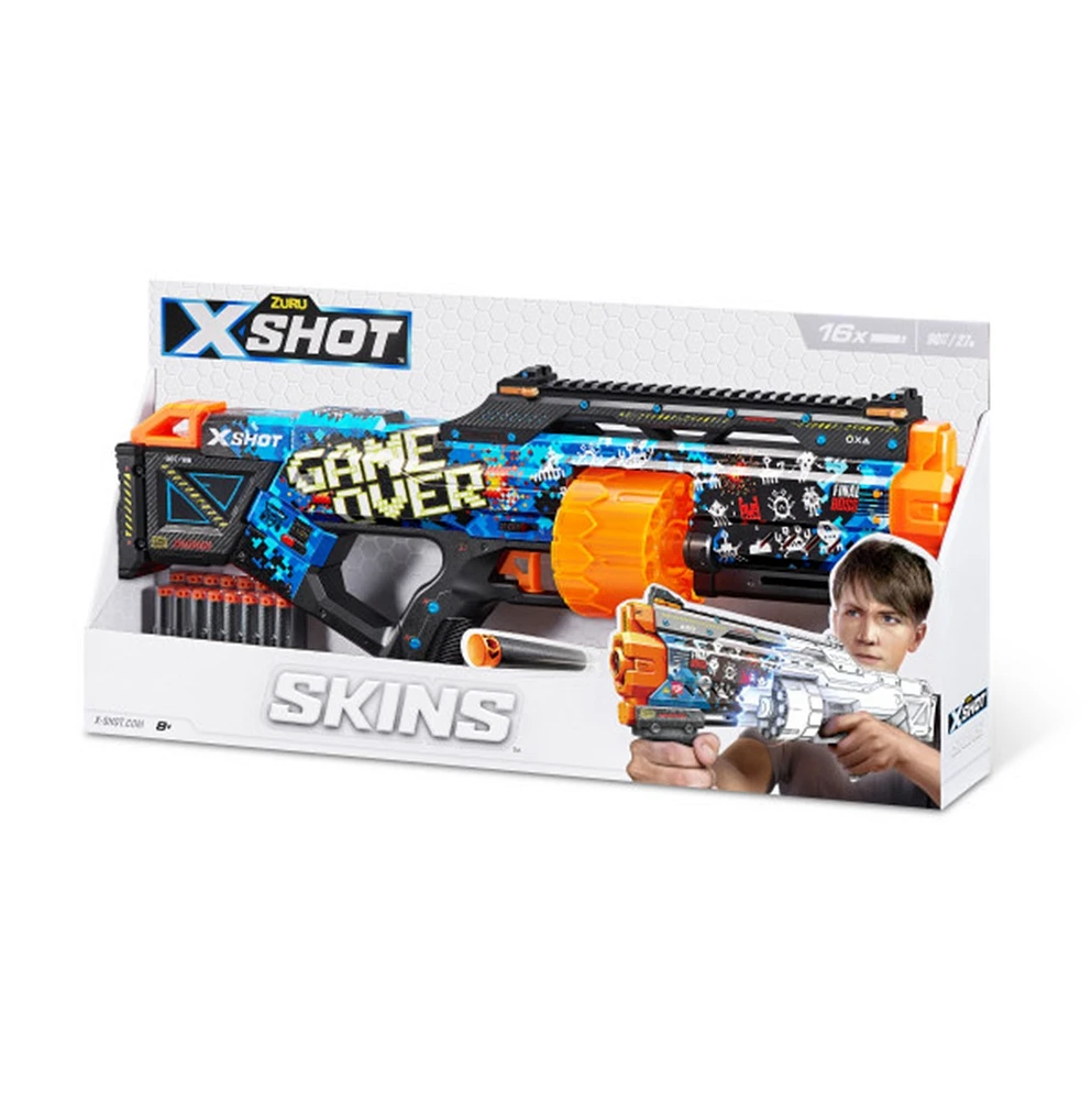 Zuru X-Shot Skins: Last Stand Dart Blaster, 16 Darts – One Variation Chosen at Random
